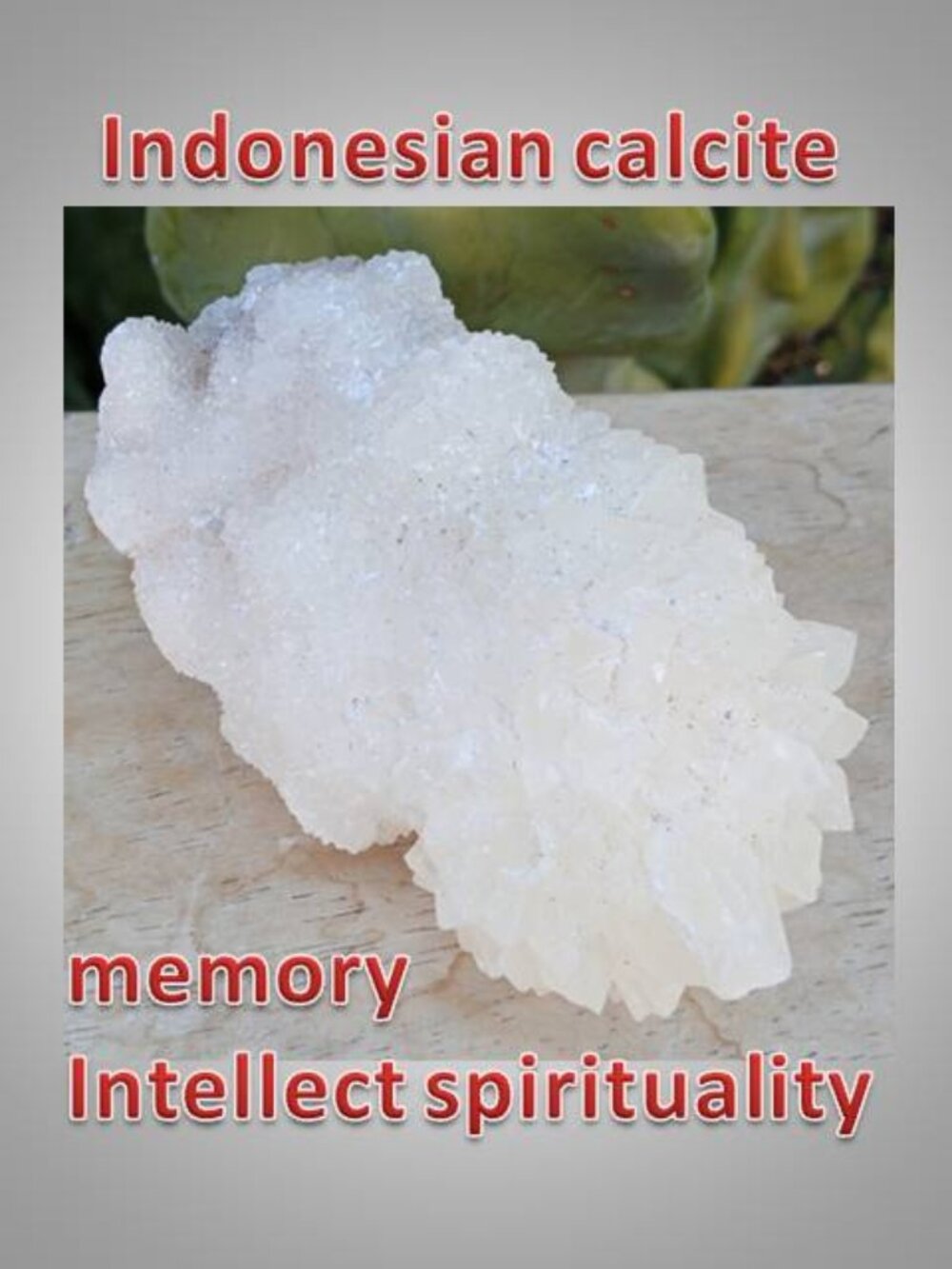 Indonesian calcite chunk 04 Wisdom Spirituality Intellect